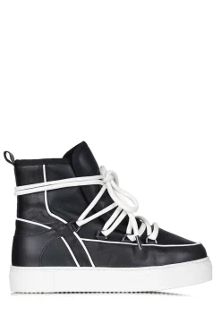 Cheap Est'Seven Nappa Leather Sneakers Mouton | Black... | | Little Soho