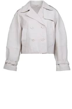 Outlet Alter Ego Nappa Leather Trenchcoat Florine | Natural... | | Little Soho