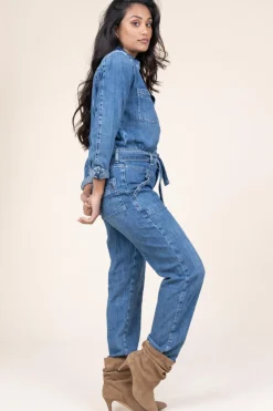 Flash Sale ba&sh Non-Stretch Denim Jumpsuit Jerry | Blue... | | Little Soho