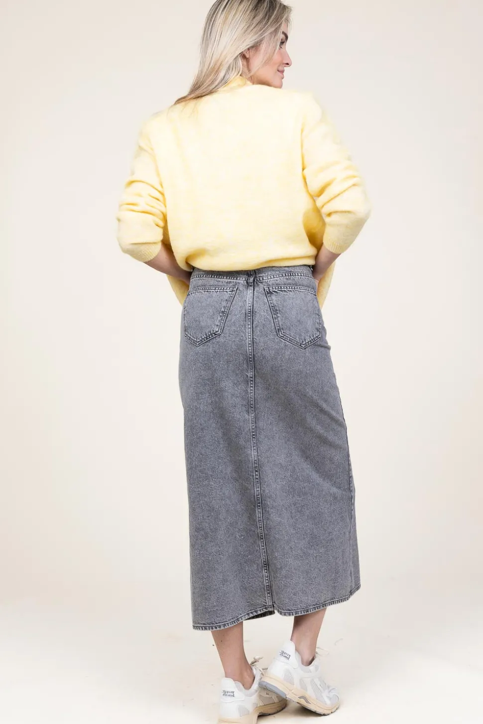 Cheap Co'Couture Non-Stretch Denim Skirt Vika | Grey... | | Little Soho