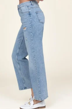 Best Kocca Non-Stretch Straight Jeans Odetta | Blue... | | Little Soho