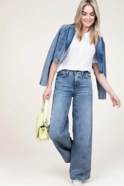 Outlet Co'Couture Non-Stretch Wide Leg Jeans Vika | Blue... | | Little Soho