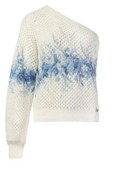 Hot Twinset One-Shoulder Knitted Top Livia | Natural... | | Little Soho