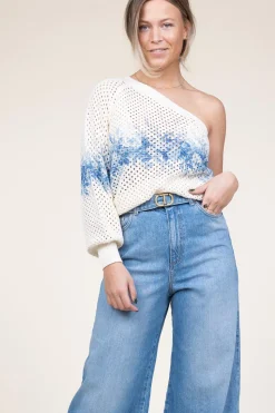 Hot Twinset One-Shoulder Knitted Top Livia | Natural... | | Little Soho