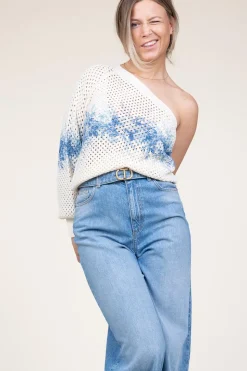 Hot Twinset One-Shoulder Knitted Top Livia | Natural... | | Little Soho