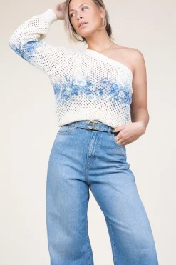 Hot Twinset One-Shoulder Knitted Top Livia | Natural... | | Little Soho