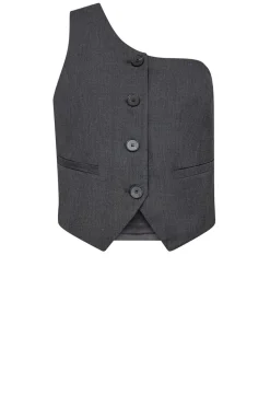 Sale Co'Couture One-Shoulder Waistcoat Vida | Grey... | | Little Soho