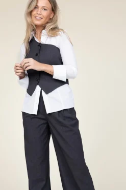 Sale Co'Couture One-Shoulder Waistcoat Vida | Grey... | | Little Soho