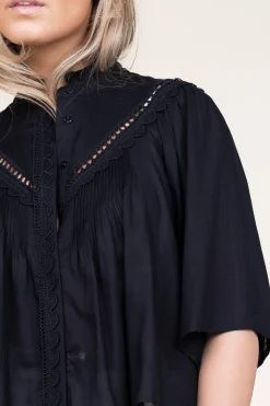 Cheap Suncoo Openwork Blouse Love | Black... | | Little Soho