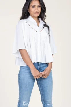 Outlet Suncoo Openwork Blouse Love | White... | | Little Soho