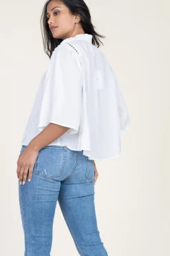 Outlet Suncoo Openwork Blouse Love | White... | | Little Soho