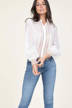 Outlet Copenhagen Muse Openwork Blouse Ultra | Natural... | | Little Soho