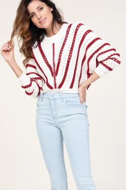 Clearance ba&sh Openwork Cotton Sweater Gardy | Natural... | | Little Soho