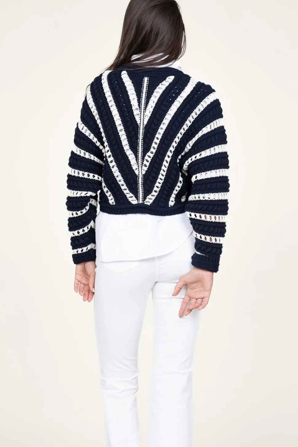 Online ba&sh Openwork Cotton Sweater Gardy | Blue... | | Little Soho