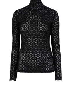 New Dante 6 Openwork Jacquard Top Como | Black... | | Little Soho