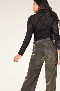 New Dante 6 Openwork Jacquard Top Como | Black... | | Little Soho