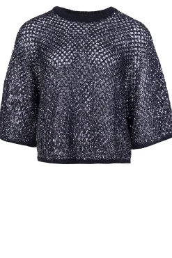 Best Sale ba&sh Openwork Top With Lurex Nate | Black... | | Little Soho