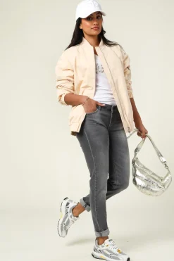 Outlet Patrizia Pepe Oversized Bomber Jacket Freya | Natural... | | Little Soho