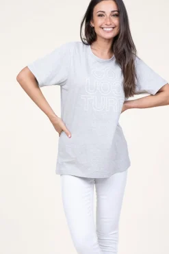 Cheap Co'Couture Oversized Logo T-Shirt Outline | Grey... | | Little Soho