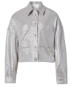 Clearance IRO Oversized Metallic Jacket Suzel | Silver... | | Little Soho