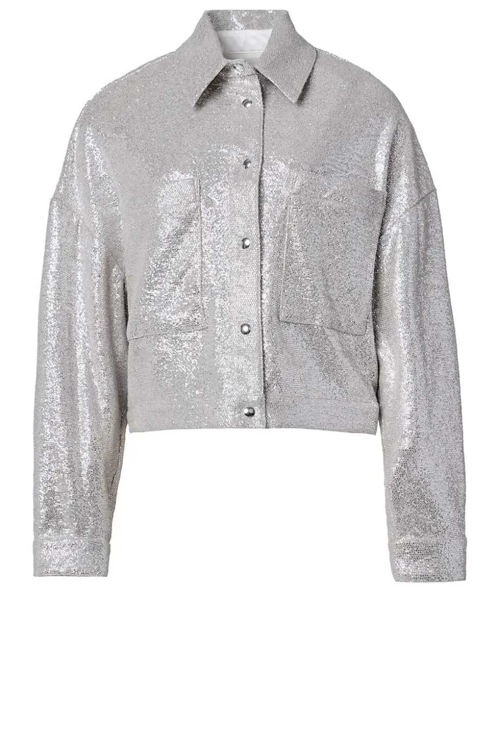 Clearance IRO Oversized Metallic Jacket Suzel | Silver... | | Little Soho