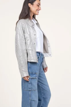 Clearance IRO Oversized Metallic Jacket Suzel | Silver... | | Little Soho