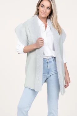 Best Alter Ego Oversized Reversible Lammy Waistcoat Cheryl | Green... | | Little Soho