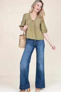 Clearance 7 For All Mankind Palazzo Jeans Dojo L34 | Blue... | | Little Soho