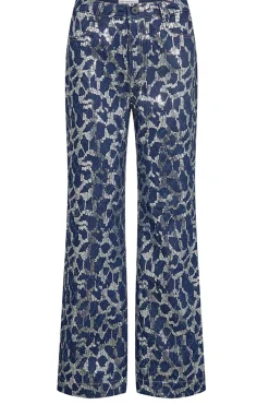 Outlet Co'Couture Pants With Sequins Segal | Blue... | | Little Soho