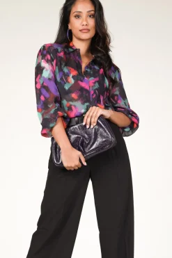 Fashion Gianni Chiarini Patent Leather Clutch Iris | Purple... | | Little Soho