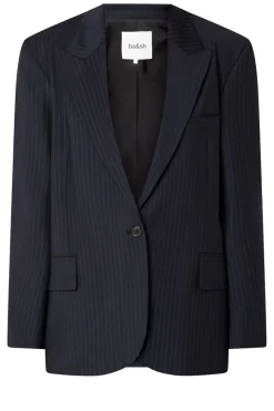 New ba&sh Pinstripe Oversized Blazer Payne | Blue... | | Little Soho