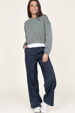 Fashion Co'Couture Pinstripe Trousers Blue | Blue... | | Little Soho