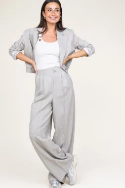 Sale Aaiko Pinstripe Trousers Saba | Beige... | | Little Soho