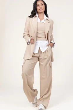 Store Herskind Pleated Cargo Trousers Louise | Beige... | | Little Soho