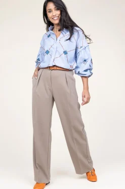 Best Second Female Pleated Trousers Fique | Taupe... | | Little Soho