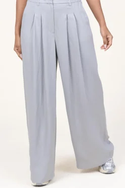 Online Herskind Pleated Trousers In Linenblend Lotus | Grey... | | Little Soho
