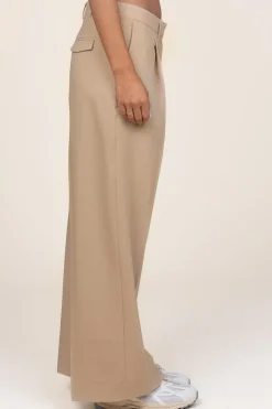 Cheap Herskind Pleated Trousers With Slit Rupert | Beige... | | Little Soho