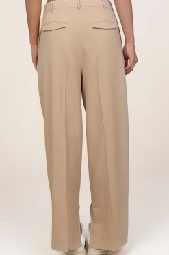 Cheap Herskind Pleated Trousers With Slit Rupert | Beige... | | Little Soho