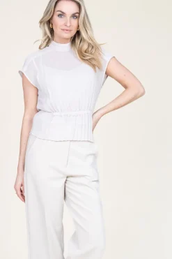 Fashion Dante 6 Plisse Top Penelope | Natural... | | Little Soho