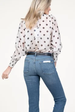 Hot Co'Couture Polkadot Blouse Drew | Black & White... | | Little Soho