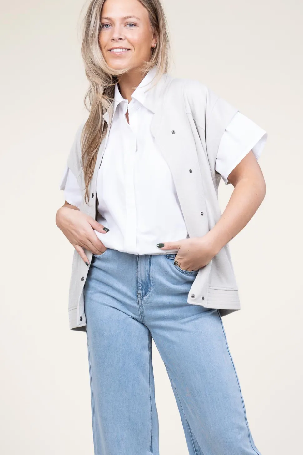 New Est'Seven Poplin Blouse Syarah | White... | | Little Soho