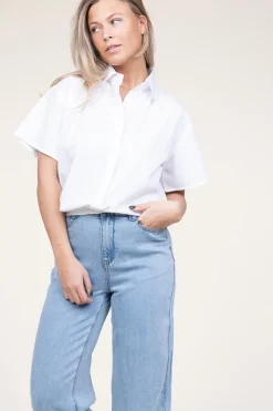 New Est'Seven Poplin Blouse Syarah | White... | | Little Soho