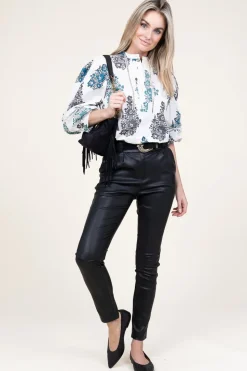 Best Antik Batik Poplin Blouse With Print Muguet | White... | | Little Soho