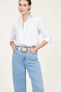 Cheap Moment Amsterdam Poplin Boyfriend Blouse Iconic | White... | | Little Soho