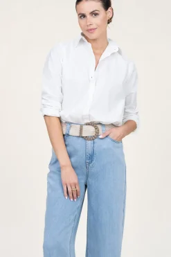 Cheap Moment Amsterdam Poplin Boyfriend Blouse Iconic | White... | | Little Soho