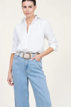 Cheap Moment Amsterdam Poplin Boyfriend Blouse Iconic | White... | | Little Soho