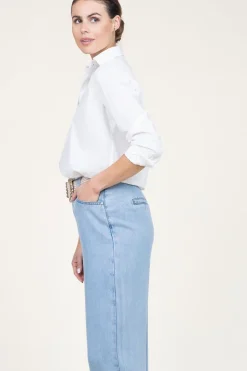 Cheap Moment Amsterdam Poplin Boyfriend Blouse Iconic | White... | | Little Soho