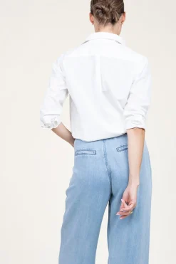 Cheap Moment Amsterdam Poplin Boyfriend Blouse Iconic | White... | | Little Soho