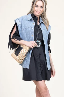 Sale Liu Jo Poplin Button Through Dress With Pockets Valderice | Black... | | Little Soho