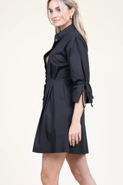 Sale Liu Jo Poplin Button Through Dress With Pockets Valderice | Black... | | Little Soho